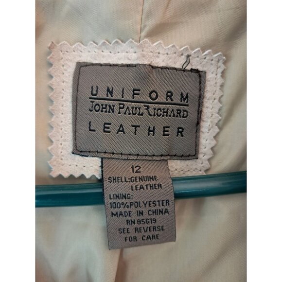 Women's Uniform John Paul Richards Suede Leather Jacket Size 12 - Picture 4 of 16